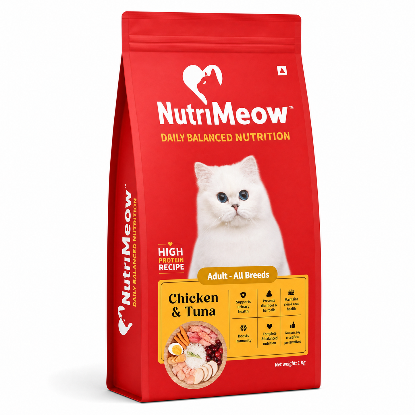 Nutrimeow Chicken & Tuna Dry Food For Adult Cat