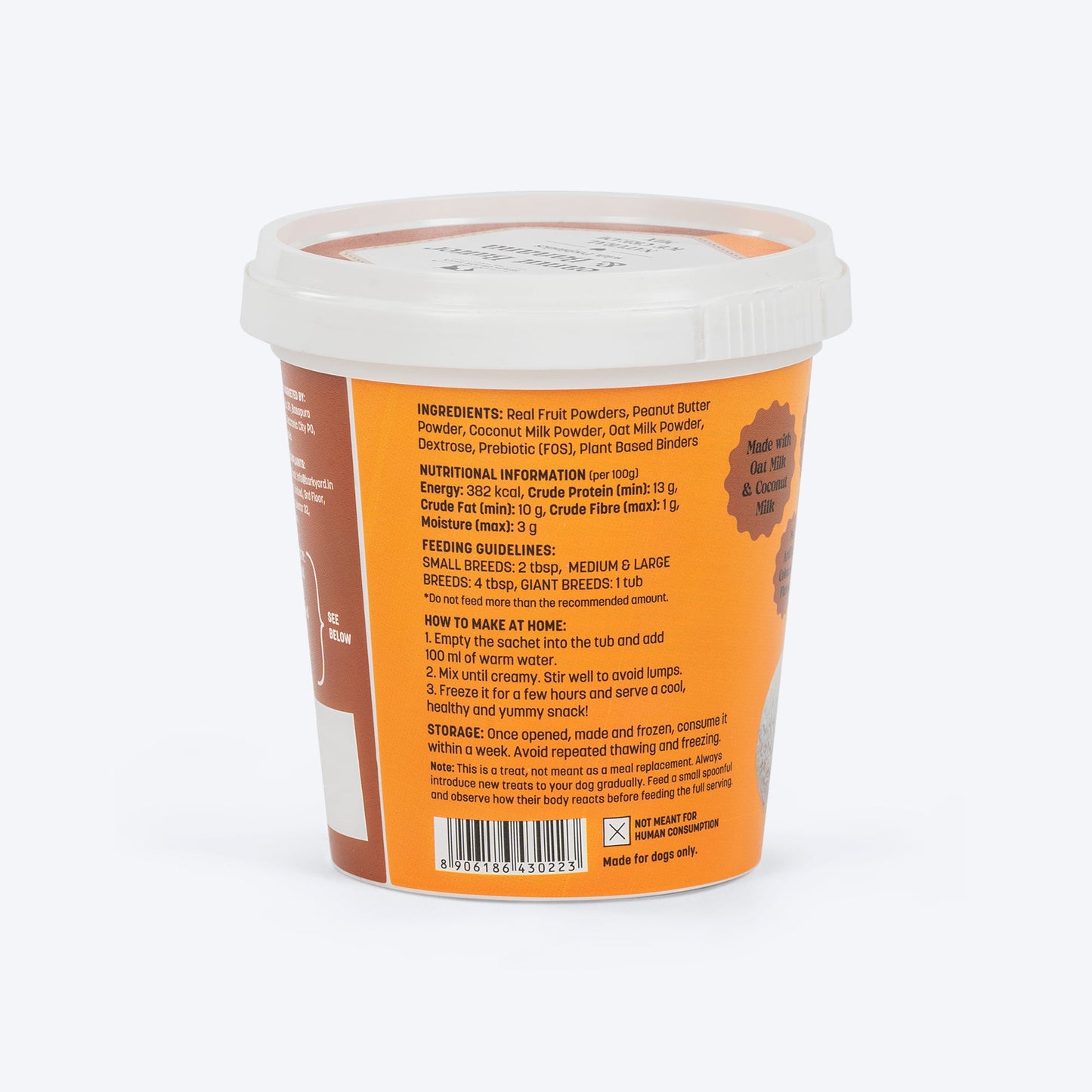 HUFT Ice Cream Peanut Butter & Banana With Prebiotics Mix Treat For Dog - 40 gm - Heads Up For Tails
