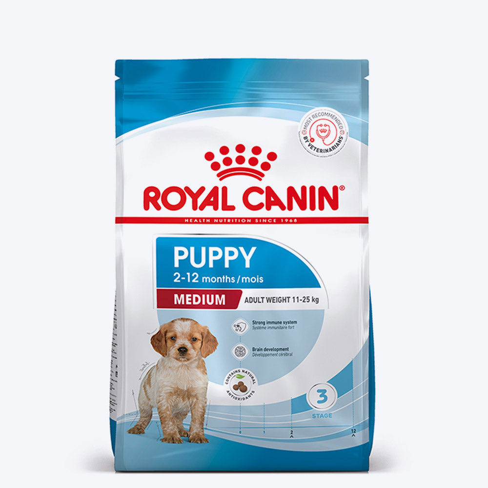Royal Canin Medium Puppy Dry Dog Food - Heads Up For Tails