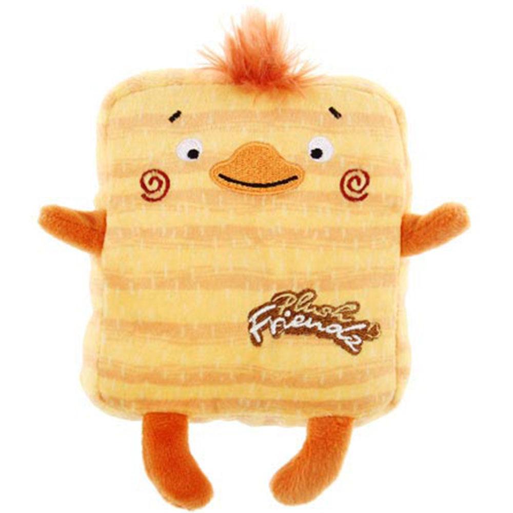 GiGwi Plush Friendz Dog Toy Duck (Square Shape with Squeaker)