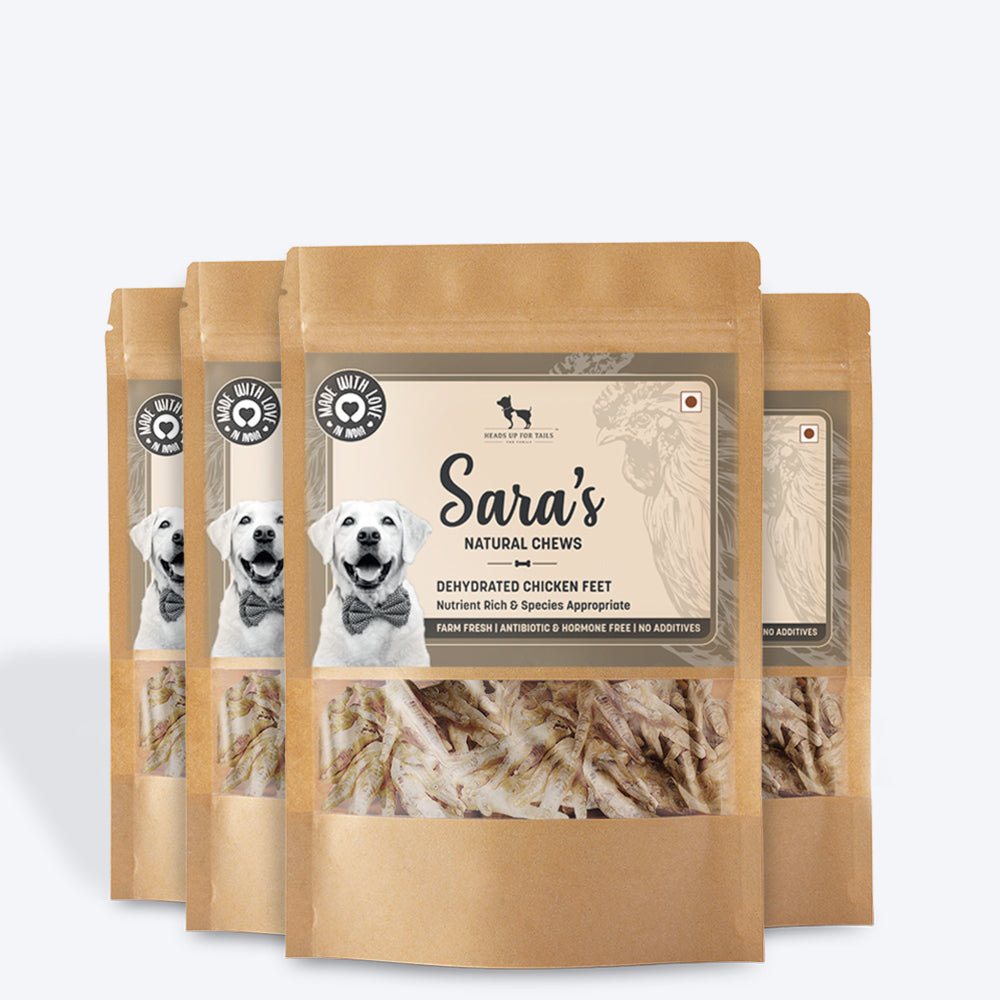 Sara's Dehydrated Chicken Feet - 70 g - Heads Up For Tails