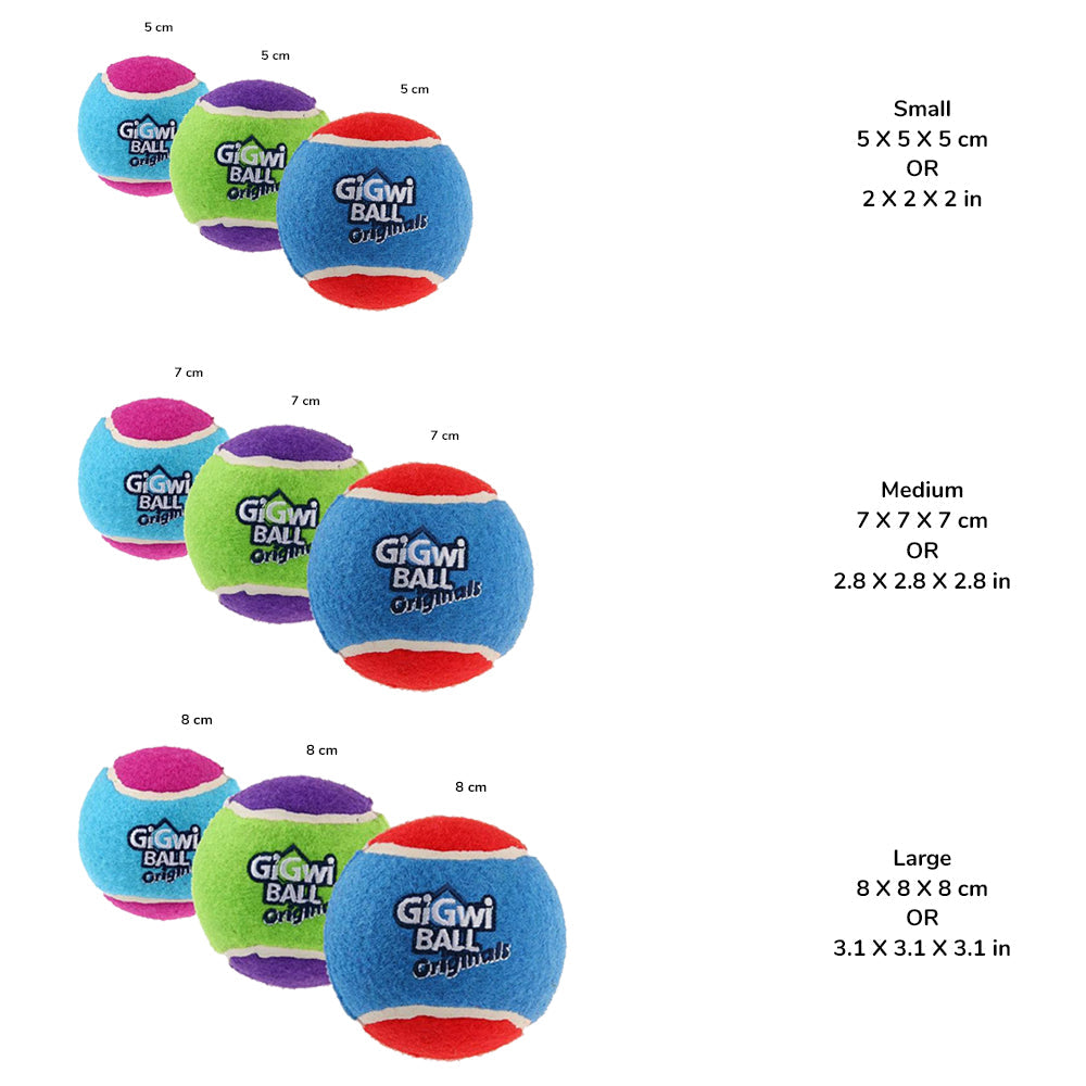 GiGwi Ball Originals - Pack of 3 - Heads Up For Tails