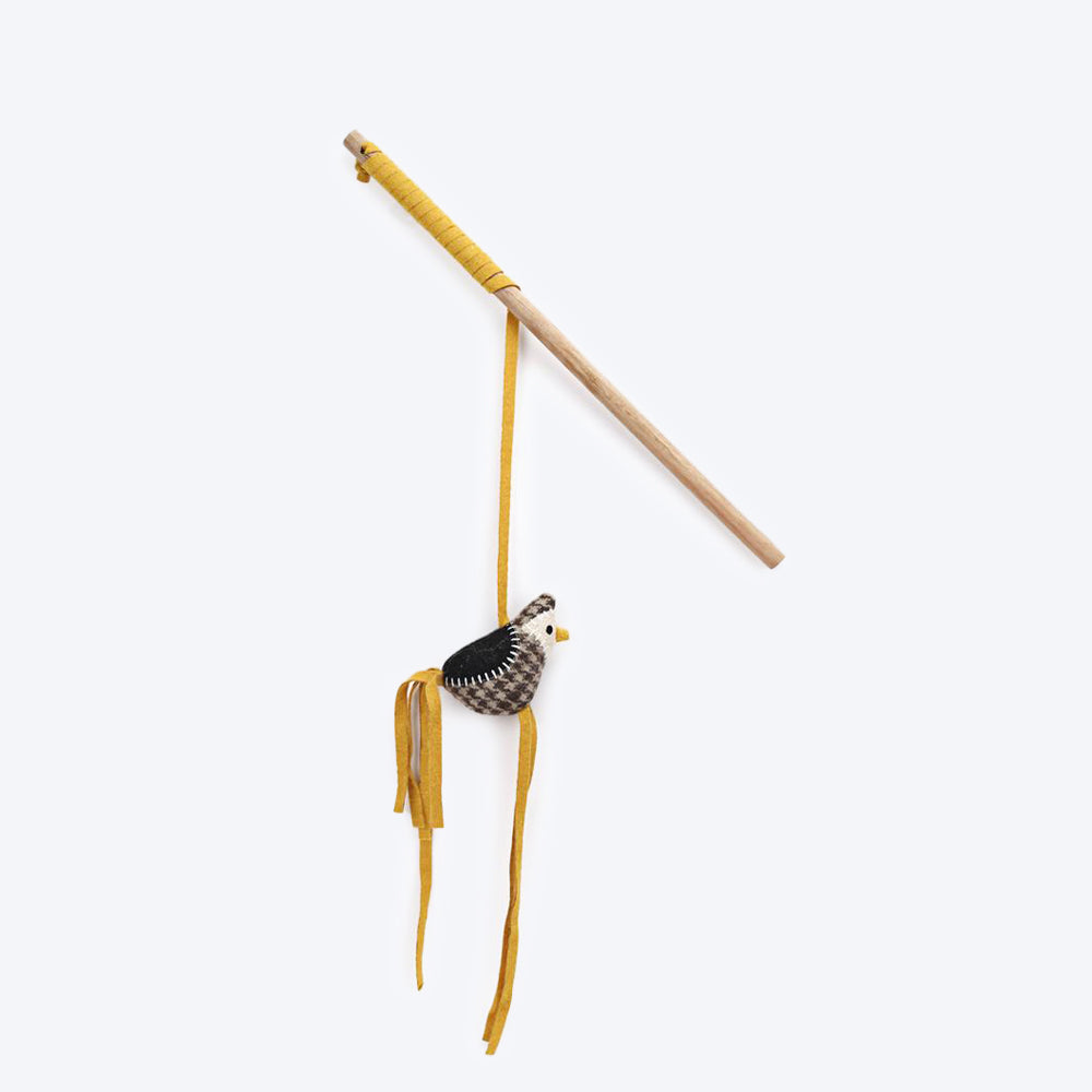 HUFT Paws For Earth Cat Wand Toy - Bird - Heads Up For Tails