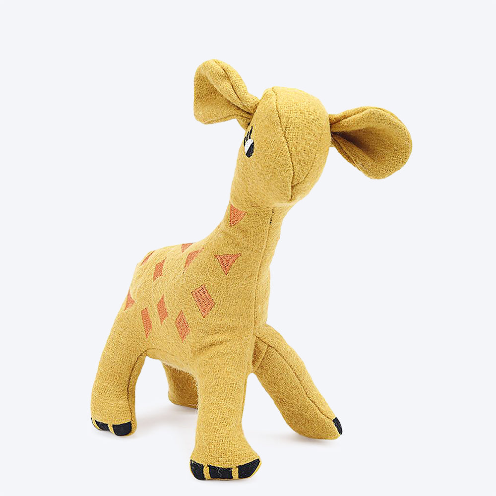 HUFT Paws for Earth Animal Dog Plush Toy - Giraffe-1