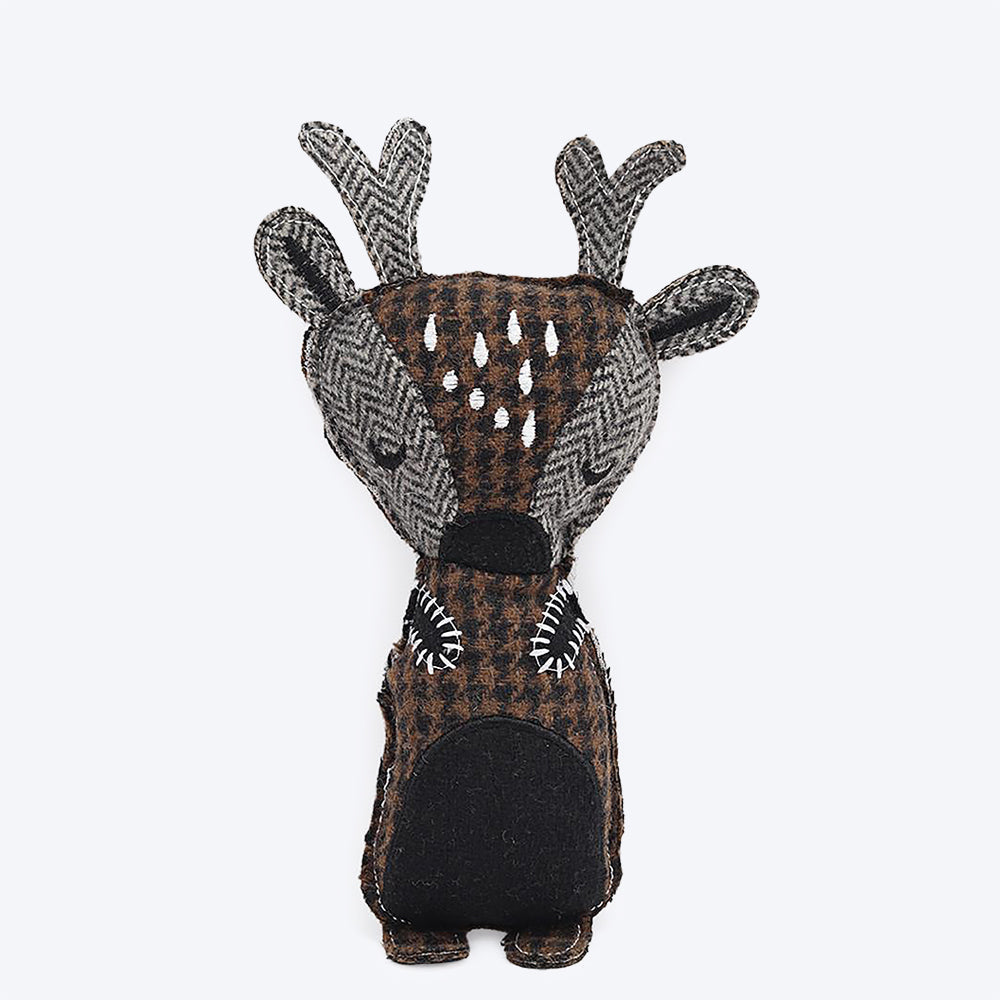 HUFT Paws for Earth Animal Dog Plush Toy - Reindeer- 28 cm-1