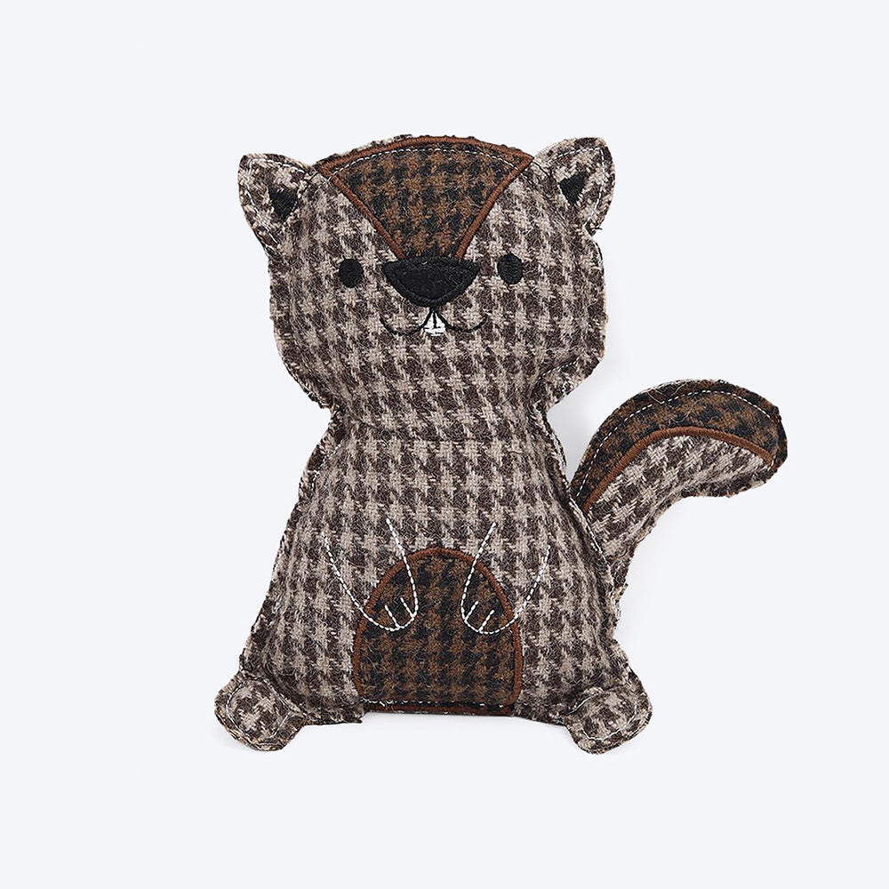 HUFT Paws for Earth Animal Dog Plush Toy - Squirrel - Heads Up For Tails