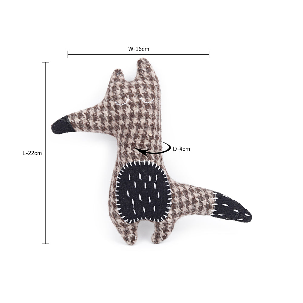 HUFT Paws for Earth Animal Dog Plush Toy - Fox - 22 cm - Heads Up For Tails