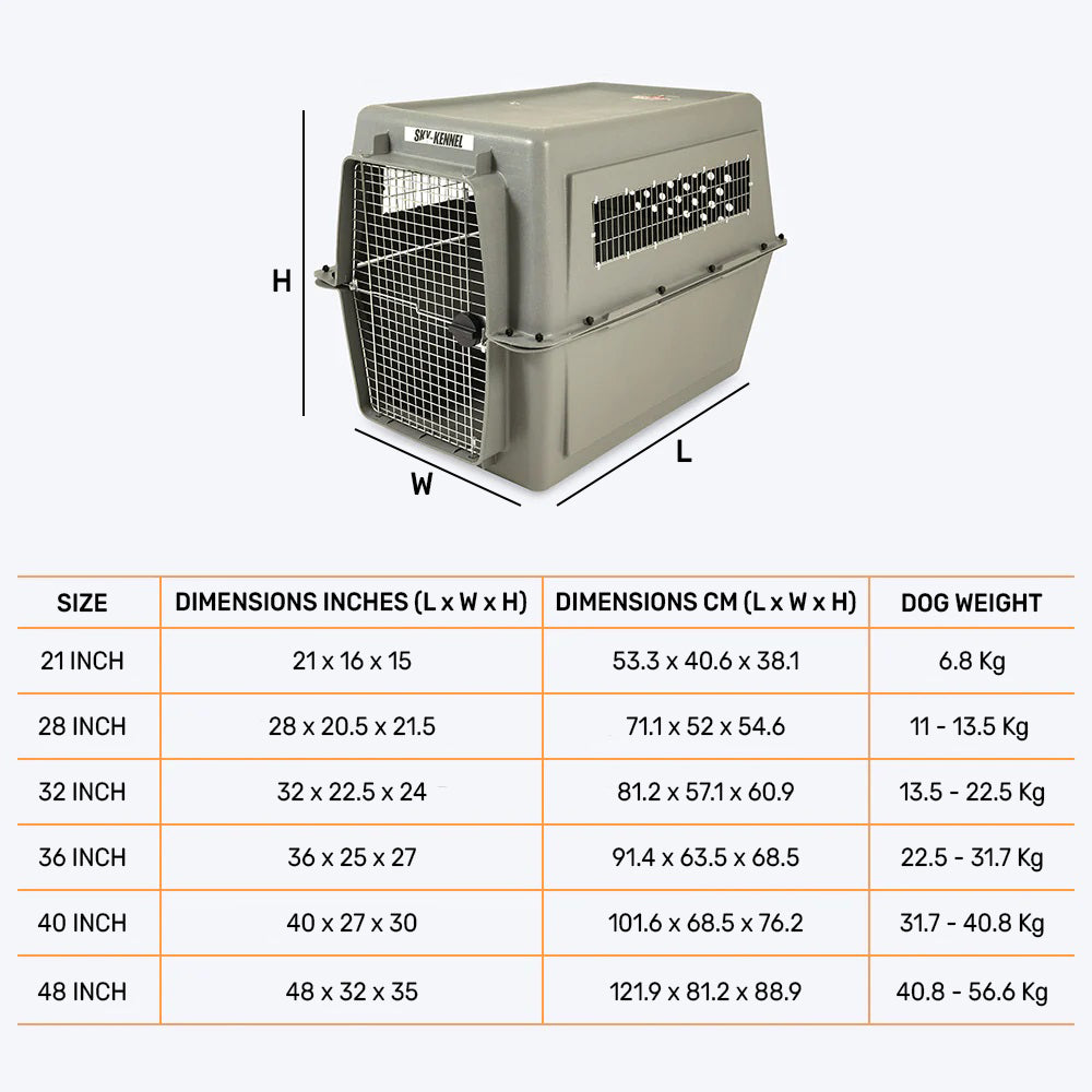 Petmate Sky Kennel - Light Grey
