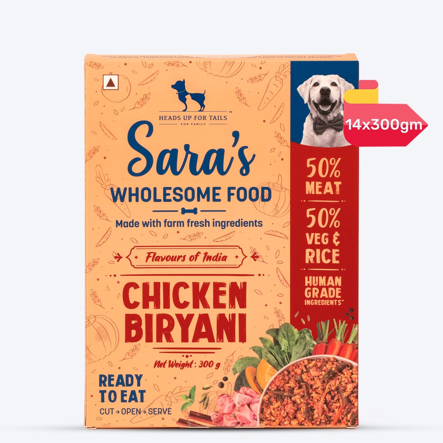 HUFT Sara's Wholesome Food (Flavours of India) - Chicken Biryani (300 g)