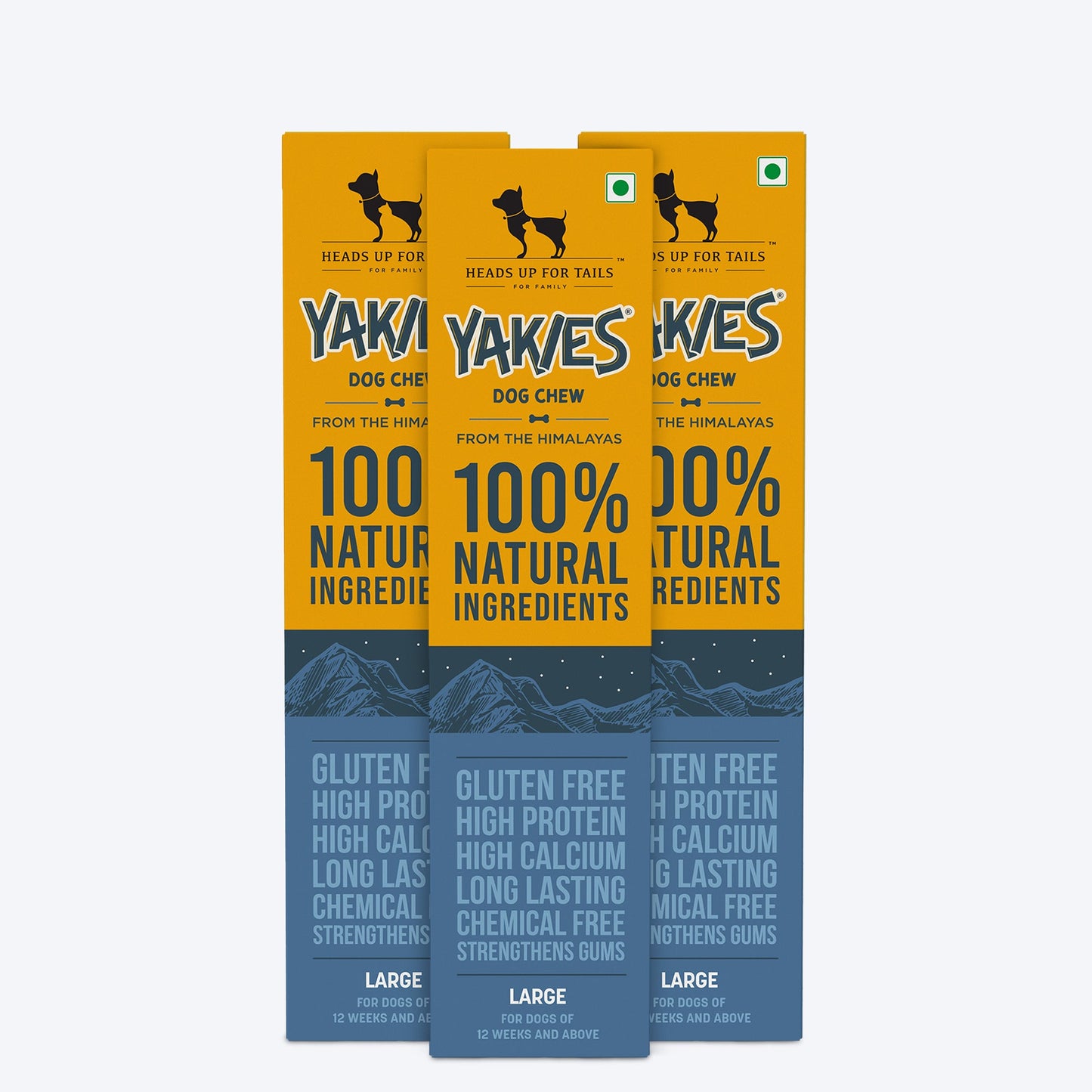 HUFT Yakies Vegetarian Natural Chew Bone - Old GS - Heads Up For Tails