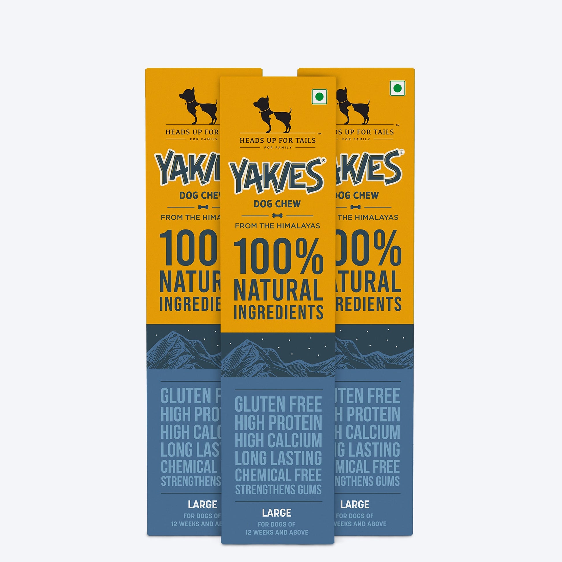 HUFT Yakies Vegetarian Natural Chew Bone - Old GS - Heads Up For Tails