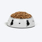 HUFT Purrfect Catch Printed Melamine Bowl With Steel Inserts For Cat - White - Heads Up For Tails