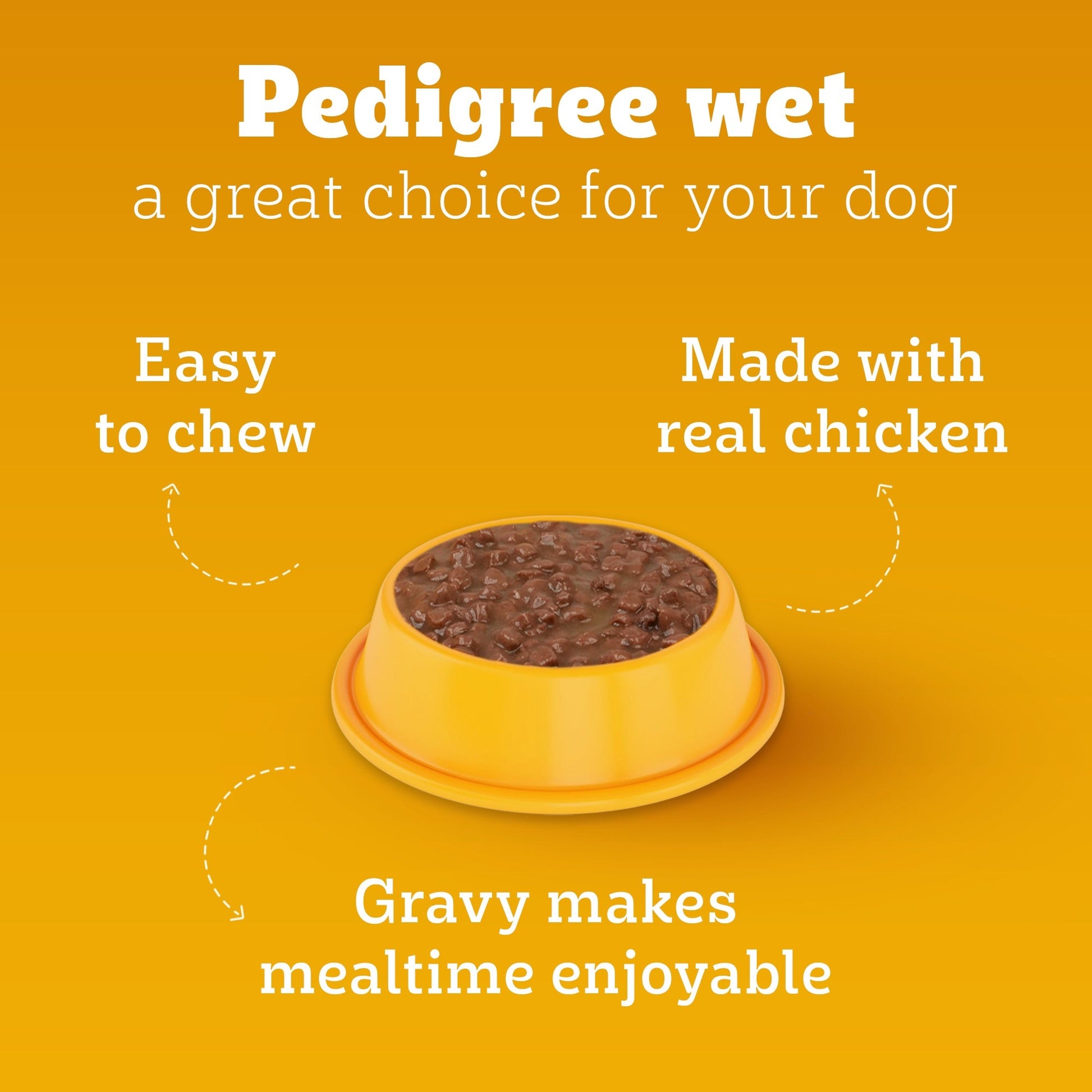 Pedigree Chicken & Liver Chunks in Gravy Adult Wet Dog Food - 70 g packs - Heads Up For Tails
