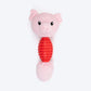 HUFT Squeaky Piggy Plush Toy For Dog - Pink - Heads Up For Tails