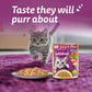 Whiskas Tasty Mix Wet Food Made With Real Fish (Salmon & Wakame Seaweed) With Chicken in Gravy For Adult (1+ year) Cat - 70 gm Pack - Heads Up For Tails
