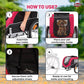 Trixie Red Bicycle Trailer For Dogs - Heads Up For Tails