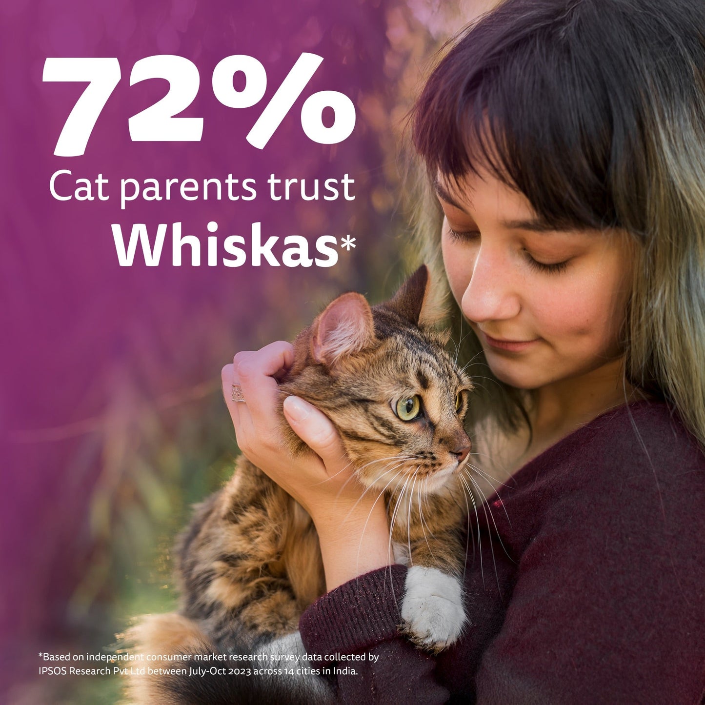 Whiskas Tasty Mix Wet Food Made With Real Fish (Seafood Cocktail & Wakame Seaweed) in Gravy For Adult (1+ year) Cat - 70 gm Pack - Heads Up For Tails