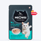 Meowsi by HUFT Chicken Breast with Quail Egg Mousse Cat Wet Food, 80 gm, grain-free, with vitamins and minerals.