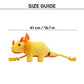 HUFT Triceratoopsie Squeaky Plush Toy For Dog - Yellow - Heads Up For Tails