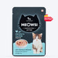 Meowsi by HUFT Chicken & Salmon Mousse Kitten Wet Food, 70 gm, complete meal with vitamins and minerals, grain-free.