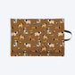 HUFT Personalised Bark & Bloom Mat For Dog & Cat - Brown - Heads Up For Tails