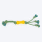 HUFT Tuggables Silly Strings Rope Toy For Dog - Blue & Yellow - Heads Up For Tails