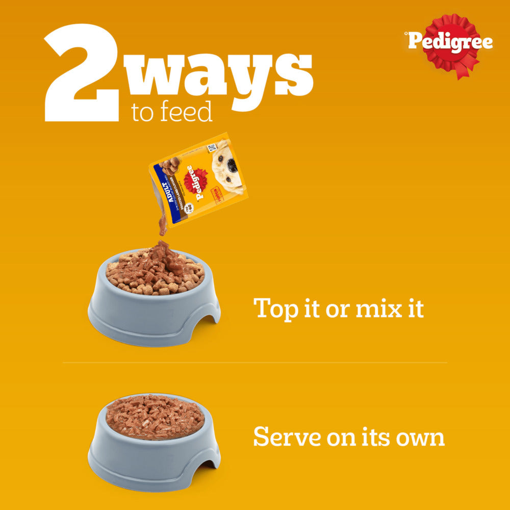 Pedigree Roasted Lamb Chunks In Gravy Adult Dog Wet Food - 70 gm - Heads Up For Tails