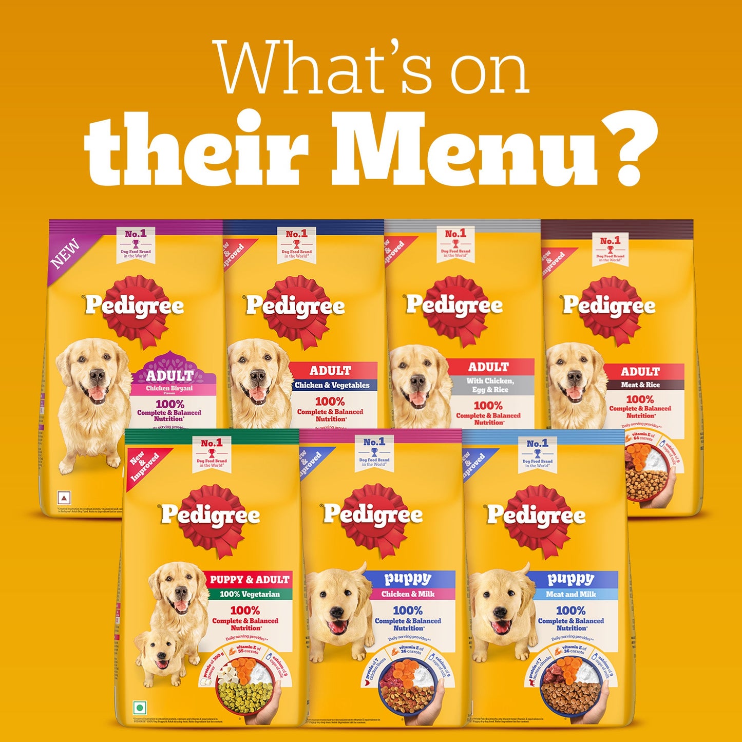 Pedigree Meat & Rice Dry Food For Adult Dog