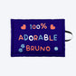 HUFT Personalised 100% Adorable Mat For Dog & Cat - Dark Blue - Heads Up For Tails