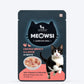 Meowsi by HUFT Chicken Breast with Duck in Broth Cat Wet Food, 80 gm, complete meal with vitamins and minerals.