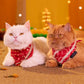 HUFT Super Sitara Scarf For Cat & Puppy - Red - Heads Up For Tails