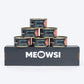 Meowsi by HUFT Tuna & Shrimp P¢t© Canned Cat Wet Food, 80 gm, with vitamins and minerals, grain-free formula.