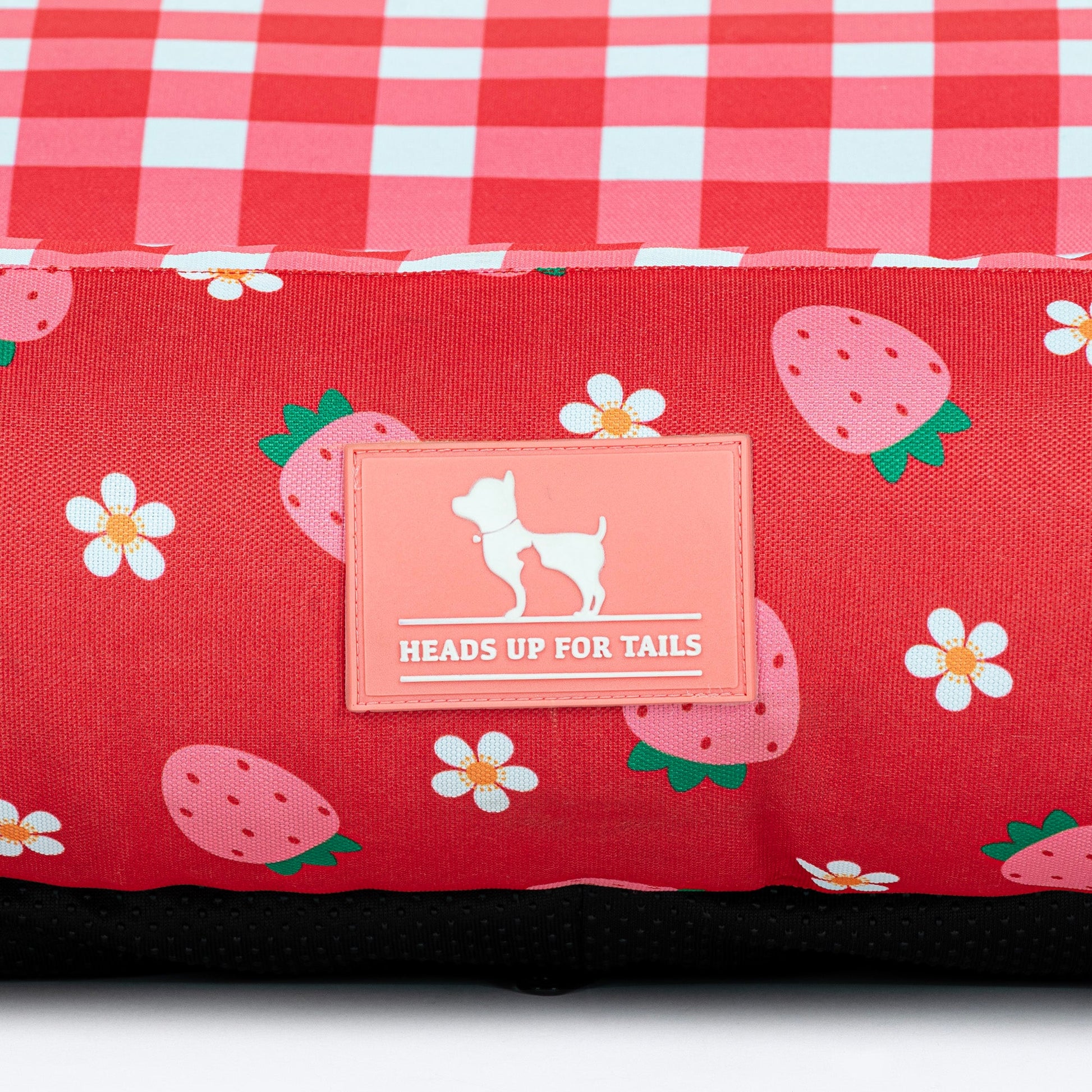 HUFT Berrylicious Lounger Bed For Dog - Red and Pink - Heads Up For Tails