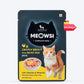 Meowsi by HUFT Chicken Breast with Quail Egg p¢t© Cat Wet Food, 80 gm, grain-free, with vitamins and minerals.