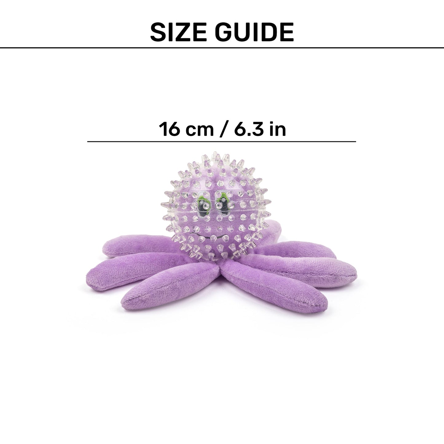 HUFT Sea Wiggler Chew Toy For Dog - Purple - Heads Up For Tails