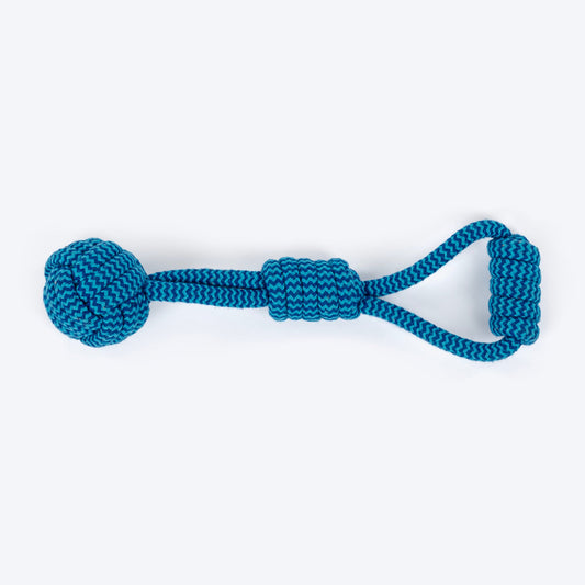HUFT Tuggables Power Pull Rope Toy For Dog - Blue - Heads Up For Tails