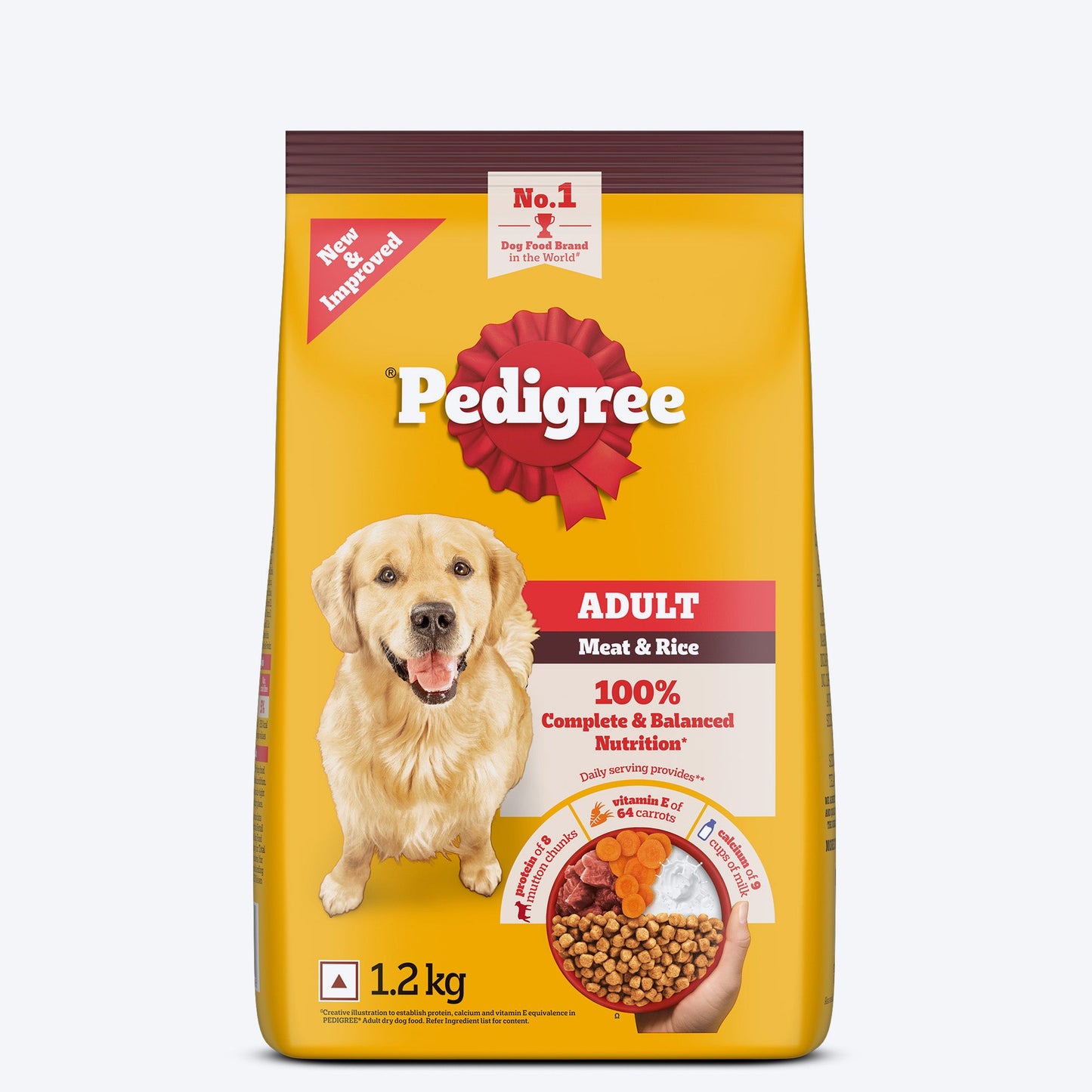 Pedigree Meat & Rice Dry Food For Adult Dog