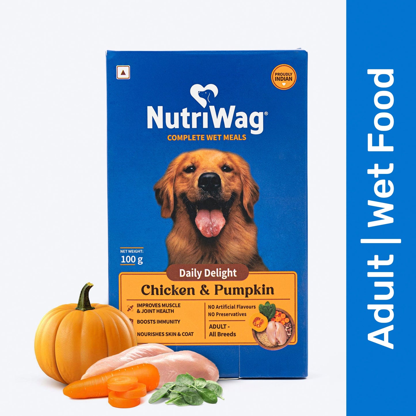 NutriWag Complete Wet Meals With Chicken, Rice & Pumpkin For Dog