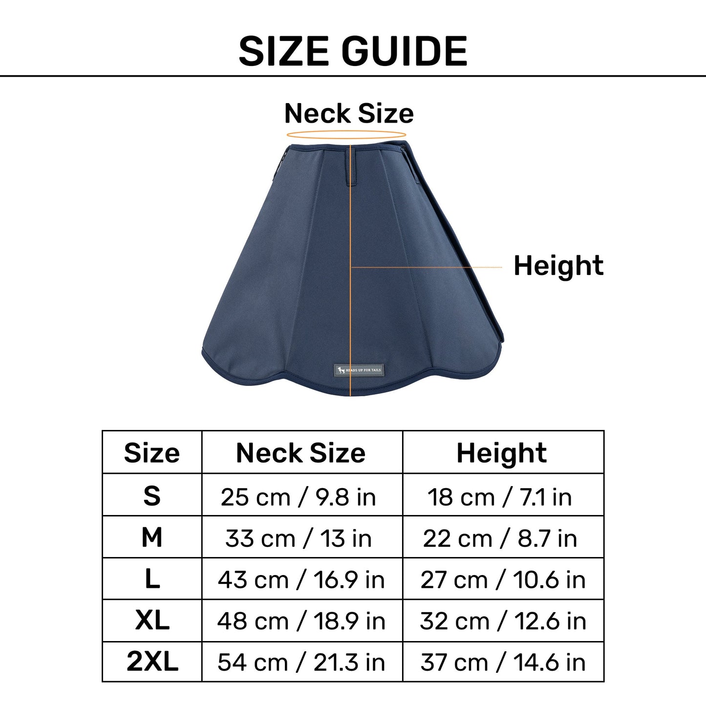 HUFT Trooper E-Collar For Dog - Navy Blue - Heads Up For Tails