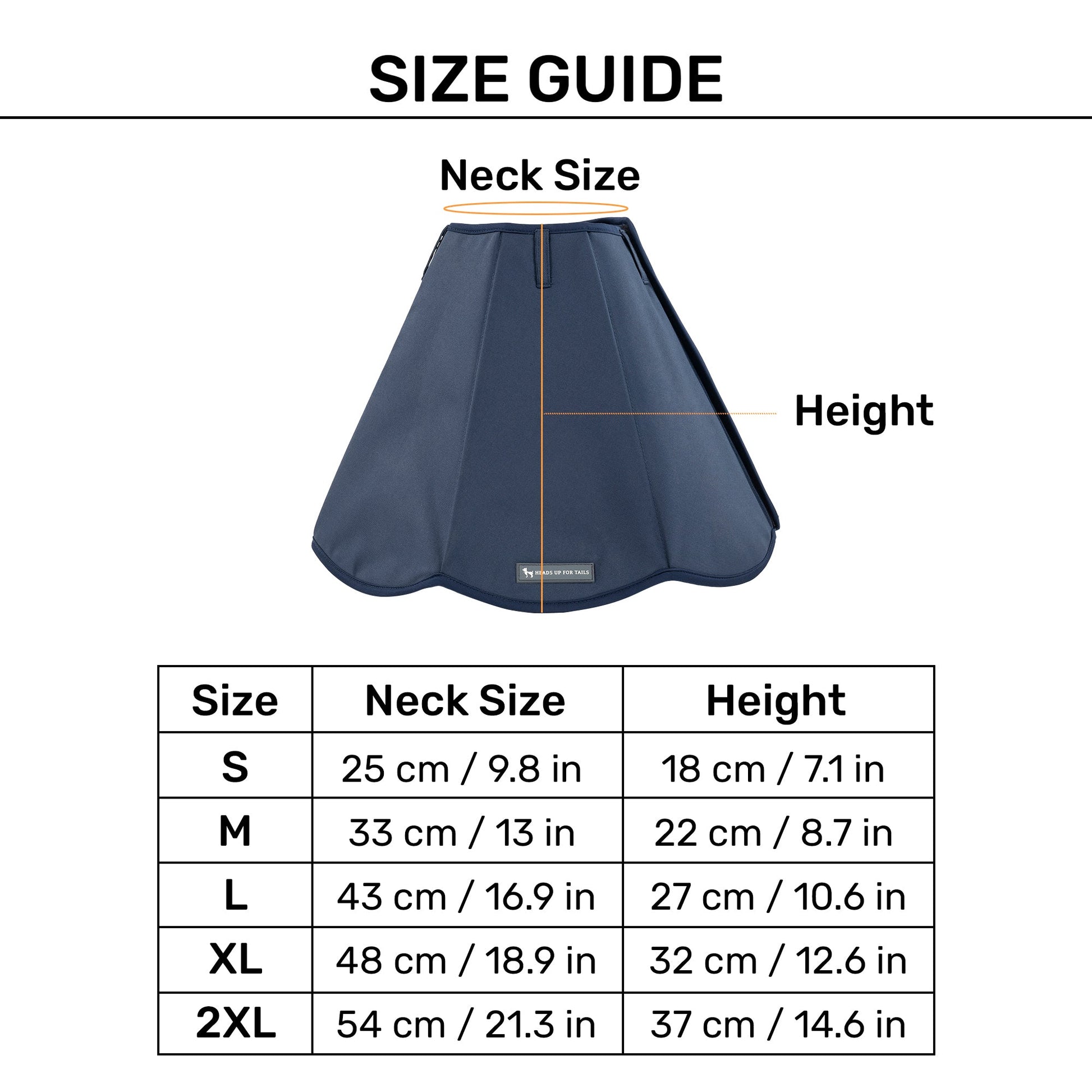 HUFT Trooper E-Collar For Dog - Navy Blue - Heads Up For Tails