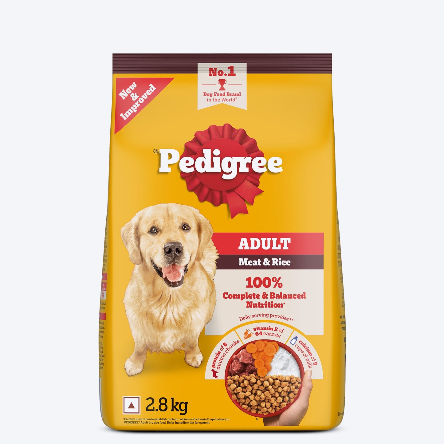 Pedigree Meat & Rice Dry Food For Adult Dog