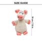 TLC Peppa Boo Squeaky Plush Toy For Dog - White - Heads Up For Tails