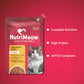 NutriMeow Chicken In Gravy Wet Food For Adult Cat - 80 gm - Heads Up For Tails