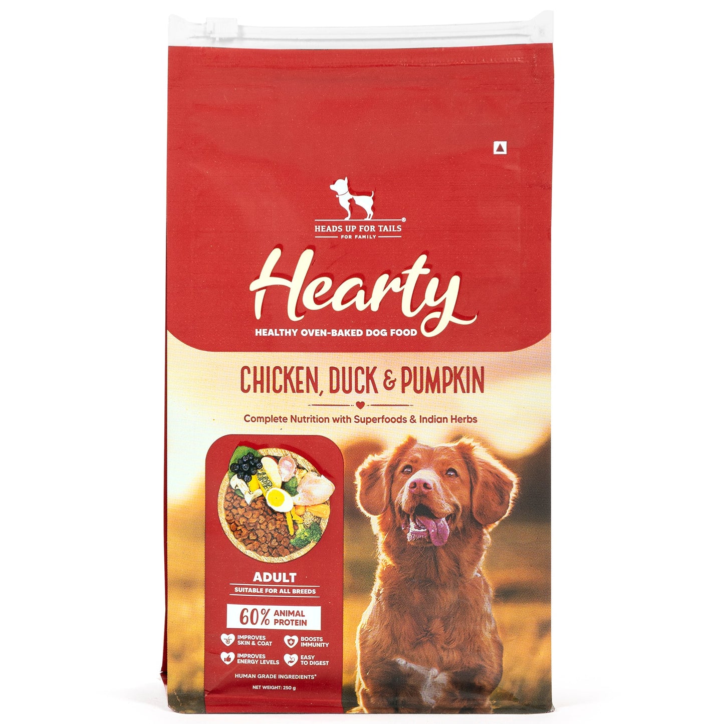 Hearty Oven-Baked Adult Dog Food Chicken, Duck & Pumpkin