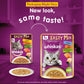 Whiskas Tasty Mix Wet Food Made With Real Fish (Salmon & Wakame Seaweed) With Chicken in Gravy For Adult (1+ year) Cat - 70 gm Pack - Heads Up For Tails