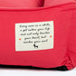 HUFT Teddy Classic Lounger Bed For Dog - Red - Heads Up For Tails