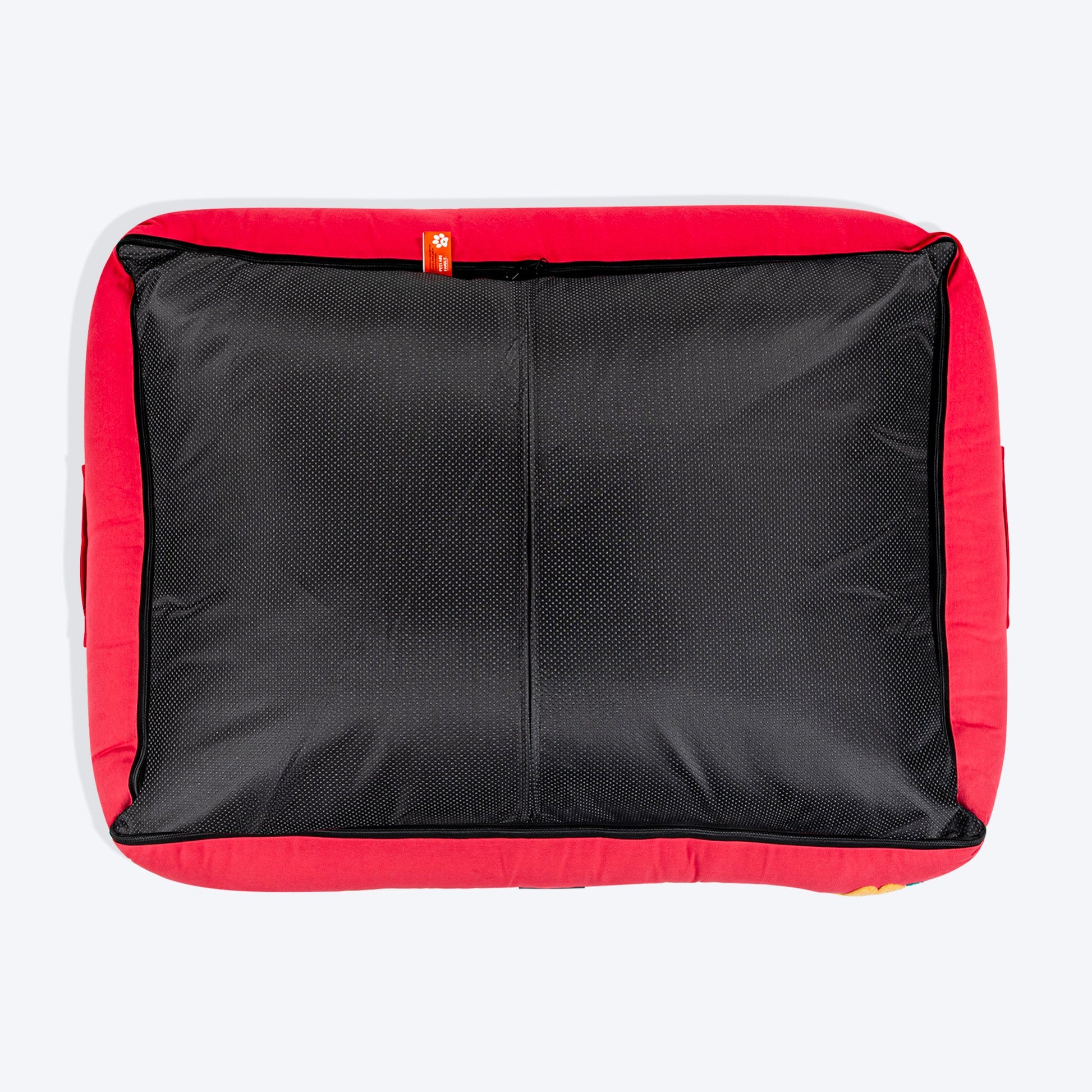 HUFT Teddy Classic Lounger Bed For Dog - Red - Heads Up For Tails