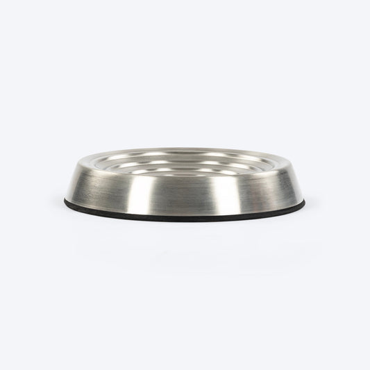 HUFT Whiskerlicks Classic Steel Bowl For Cat - Heads Up For Tails