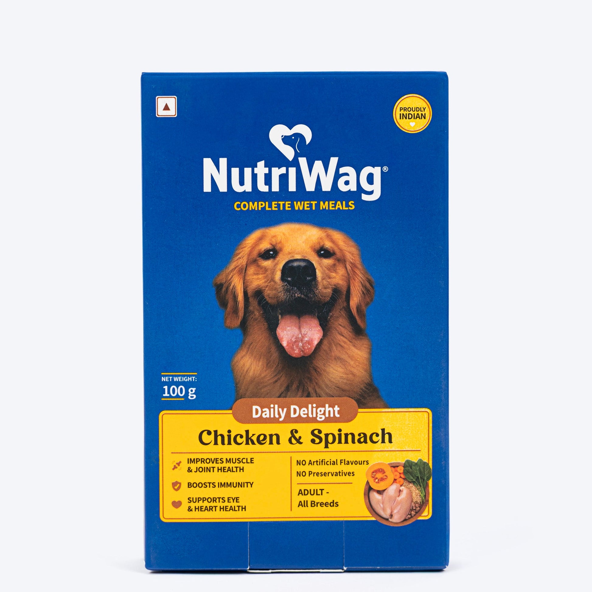 NutriWag Complete Wet Meals With Chicken, Rice & Spinach For Dog - Heads Up For Tails