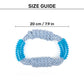 TLC Rope & Spiny Handles Rope Toy For Dog - Navy & White - Heads Up For Tails
